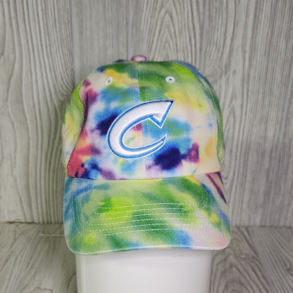 47 Brand Columbus Clippers Youth Spectral Tie Dye Clean Up Baseball Hat Kids - Picture 1 of 7